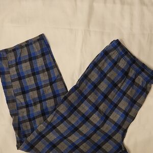 The Foundry Supply Co. Blue and Gray Checkered Joggers